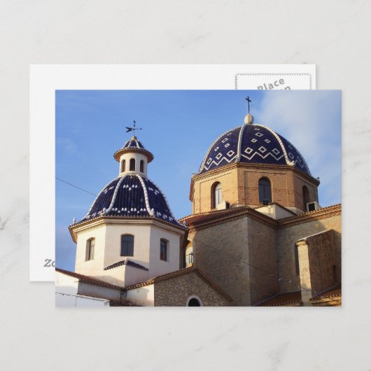 Kirche von Altea Postkarte (Vorne/Hinten)