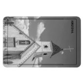 Kirche von Arizona in Monochrome Magnet (Horizontal)