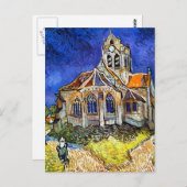 Kirche von Auvers Postkarte (Vorne/Hinten)