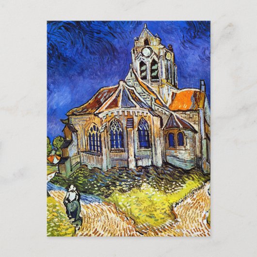 Kirche von Auvers Postkarte (Vorderseite)