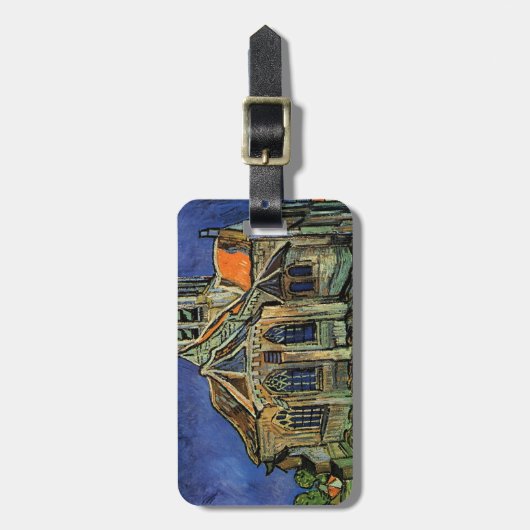 Kirche von Auvers-sur-Oise von Vincent van Gogh Gepäckanhänger (Vorderseite vertikal)