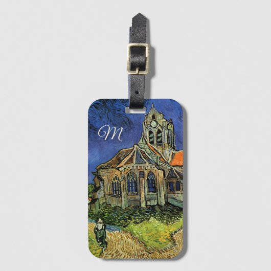 Kirche von Auvers-sur-Oise von Vincent van Gogh Gepäckanhänger (Vorderseite Vertikal)