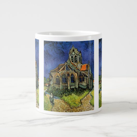 Kirche von Auvers-sur-Oise von Vincent van Gogh Jumbo-Tasse (Vorderseite)