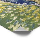 Kirche von Auvers-sur-Oise von Vincent Van Gogh Poster (Ecke)