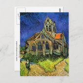 Kirche von Auvers Van Gogh Postkarte (Vorne/Hinten)