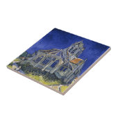 Kirche von Auvers von Van Gogh Gemälde Art Fliese (Seite)