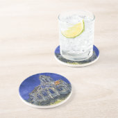 Kirche von Auvers von Van Gogh Gemälde Art Getränkeuntersetzer (Seite)