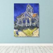 Kirche von Auvers von Van Gogh Gemälde Art Leinwanddruck (Insitu (Holzboden))