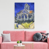 Kirche von Auvers von Van Gogh Gemälde Art Leinwanddruck (Insitu (Wohnzimmer))