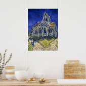 Kirche von Auvers von Van Gogh Gemälde Art Poster (Küche)