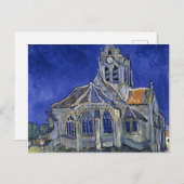 Kirche von Auvers von Van Gogh Gemälde Art Postkarte (Vorne/Hinten)