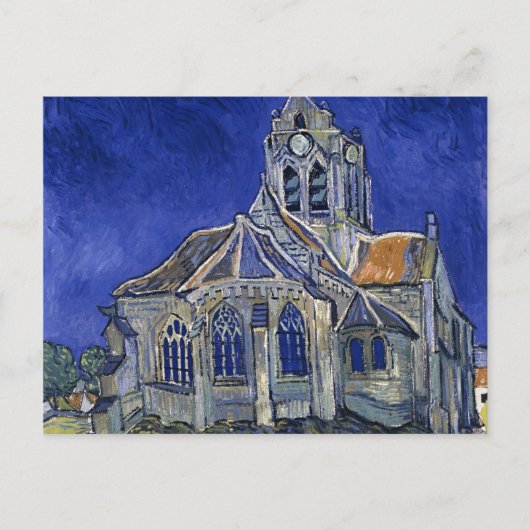 Kirche von Auvers von Van Gogh Gemälde Art Postkarte (Vorderseite)