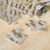 Kirche von Auvers von Van Gogh Gemälde Art Puzzle (Seite)