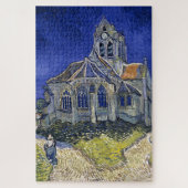 Kirche von Auvers von Van Gogh Gemälde Art Puzzle (Vertikal)