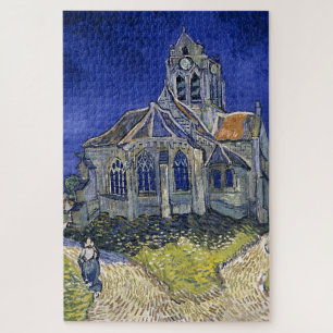 Kirche von Auvers von Van Gogh Gemälde Art Puzzle