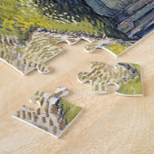 Kirche von Auvers von Van Gogh Gemälde Art Puzzle (Seite)