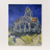 Kirche von Auvers von Van Gogh Gemälde Art Puzzle (Vertikal)