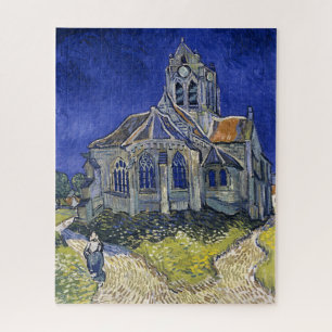 Kirche von Auvers von Van Gogh Gemälde Art Puzzle