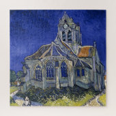 Kirche von Auvers von Van Gogh Gemälde Art Puzzle (Vertikal)