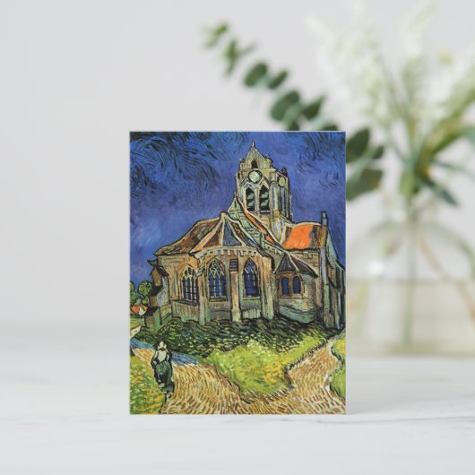 Kirche von Auvers von Vincent van Gogh Postkarte (Stehend Vorderseite)