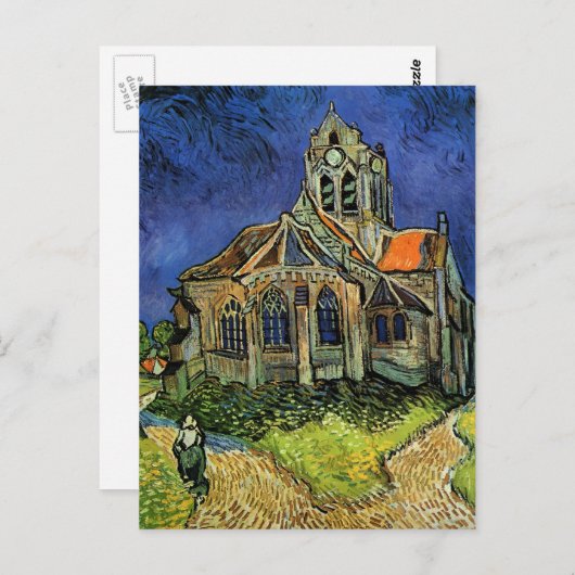 Kirche von Auvers von Vincent van Gogh Postkarte (Vorne/Hinten)