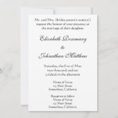 Kirche von Auvers von Vincent van Gogh Wedding Einladung (Rückseite)