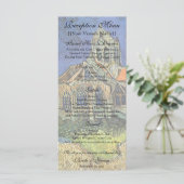 Kirche von Auvers von Vincent van Gogh Wedding Menükarte (Stehend Vorderseite)