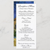 Kirche von Auvers von Vincent van Gogh Wedding Menükarte (Vorne/Hinten)