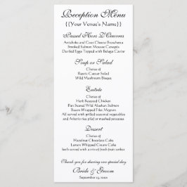 Kirche von Auvers von Vincent van Gogh Wedding Menükarte