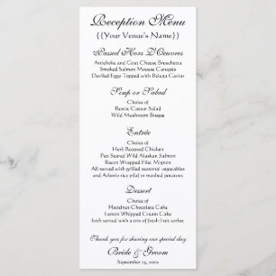 Kirche von Auvers von Vincent van Gogh Wedding Menükarte