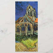 Kirche von Auvers von Vincent van Gogh Wedding Programm (Rückseite)