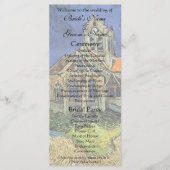 Kirche von Auvers von Vincent van Gogh Wedding Programm (Vorderseite)