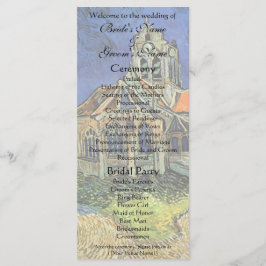 Kirche von Auvers von Vincent van Gogh Wedding Programm