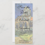 Kirche von Auvers von Vincent van Gogh Wedding Save The Date (Rückseite)