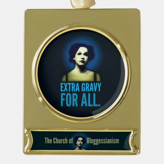 Kirche von Bloggessianism Verzierung Banner-Ornament Gold (Vorderseite)