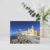 Kirche von Camogli Postkarte (Stehend Vorderseite)