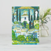 Kirche von Cassone Gustav Klimt Einladung (Stehend Vorderseite)