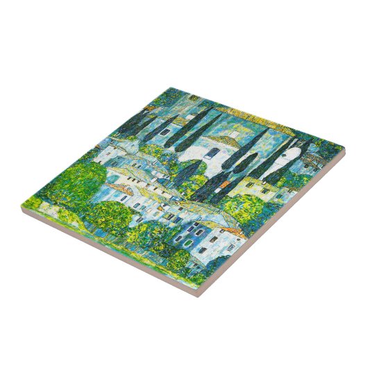 Kirche von Cassone Gustav Klimt Fliese (Seite)
