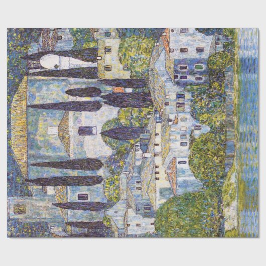 Kirche von Cassone, Gustav Klimt Geschenkpapier (Flach)