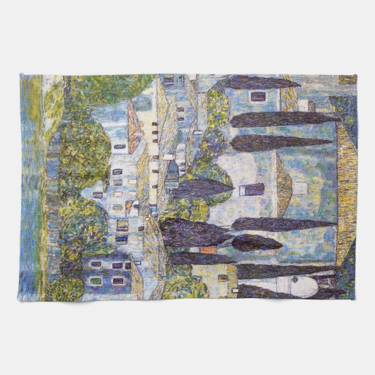Kirche von Cassone, Gustav Klimt Geschirrtuch (Horizontal)