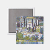 Kirche von Cassone, Gustav Klimt Magnet (Vorderseite/Rückseite)