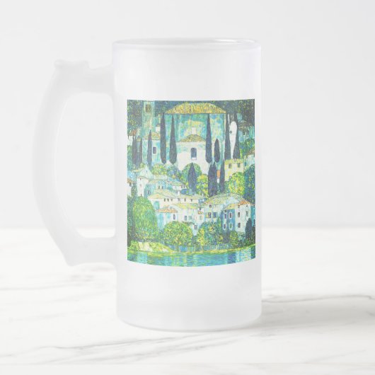 Kirche von Cassone Gustav Klimt Mattglas Bierglas (Links)