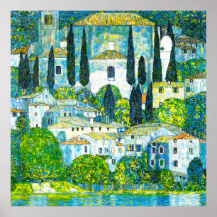 Kirche von Cassone Gustav Klimt Poster