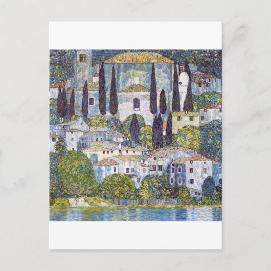 Kirche von Cassone, Gustav Klimt Postkarte (Vorderseite)