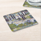 Kirche von Cassone, Gustav Klimt Rechteckiger Pappuntersetzer (angewinkelt)