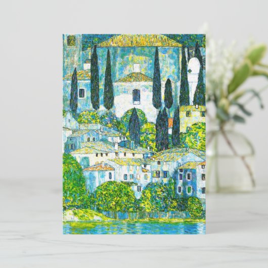 Kirche von Cassone Gustav Klimt Save The Date (Stehend Vorderseite)