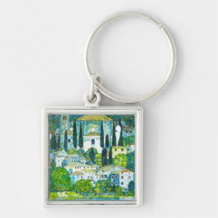 Kirche von Cassone Gustav Klimt Schlüsselanhänger