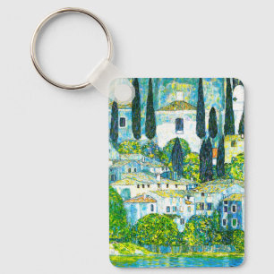 Kirche von Cassone Gustav Klimt Schlüsselanhänger