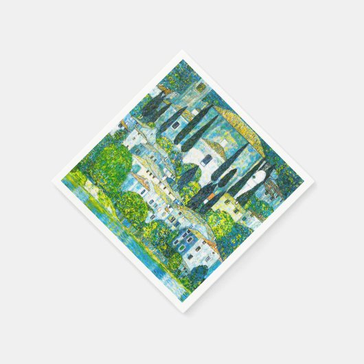 Kirche von Cassone Gustav Klimt Serviette (Ecke)