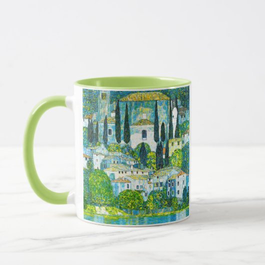 Kirche von Cassone Gustav Klimt Tasse (Links)